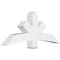 Ekena Millwork Alberta Architectural Grade PVC Gable Bracket, 60"W x 25"H x 6"D x 6"F, 10/12 Pitch GBP060X25X0606ALB00 - alternate 1